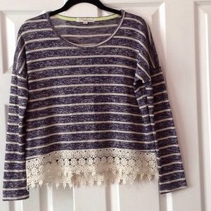 Rewind Striped Lace Top 🌤️